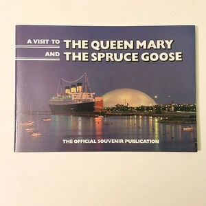 Vintage 1985 The  Queen Mary and the Spruce Goose Souvenir California Brochure